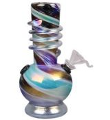 Glasbong 18cm metallic