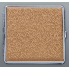 Cigaretové pouzdro na 20ks cigaret PU béžové gumička