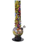 Acrylový bong 26 cm grafitty