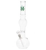 Glasbong 39 cm čiré sklo
