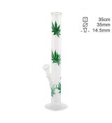 Glasbong 35 cm cannabis listy