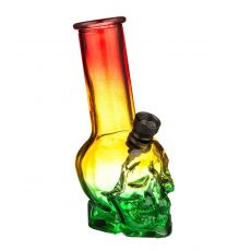 Glasbong 15 cm lebka color