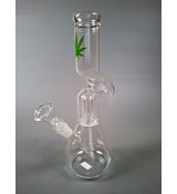 Glasbong 26 cm perkulace čirý